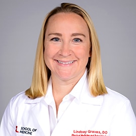 Lindsay Graves, D.O. healthcare provider in Louisville, KY for Comprehensive Spine Center, Restorative Neuroscience, Physical Medicine & Rehabilitation