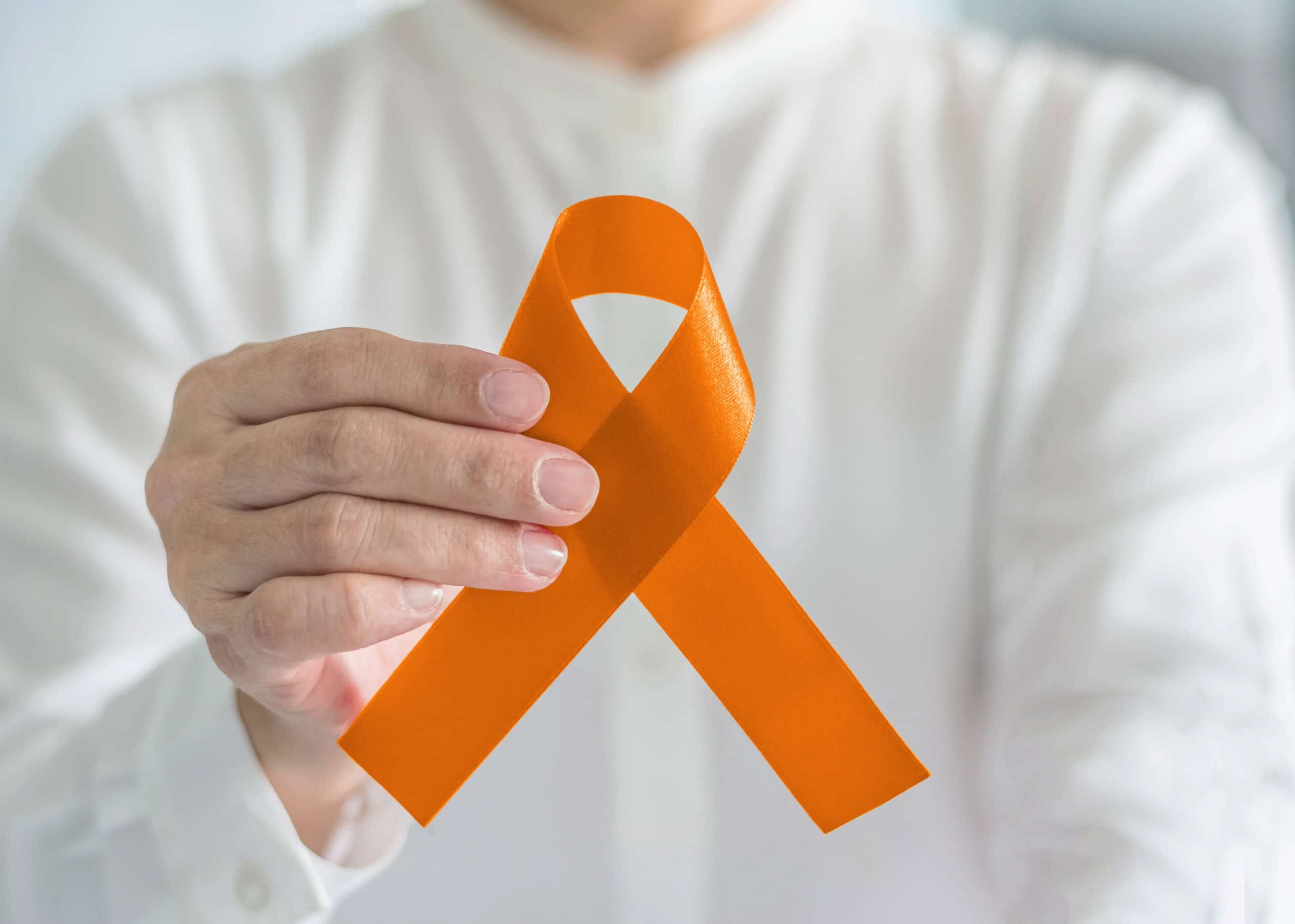 Orange ribbon for awareness 