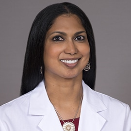 Padmini Moffett, M.D. healthcare provider in Louisville, KY for Medical Oncology, Benign Hematology, Oncology, Cancer Care, Genitourinary Cancer