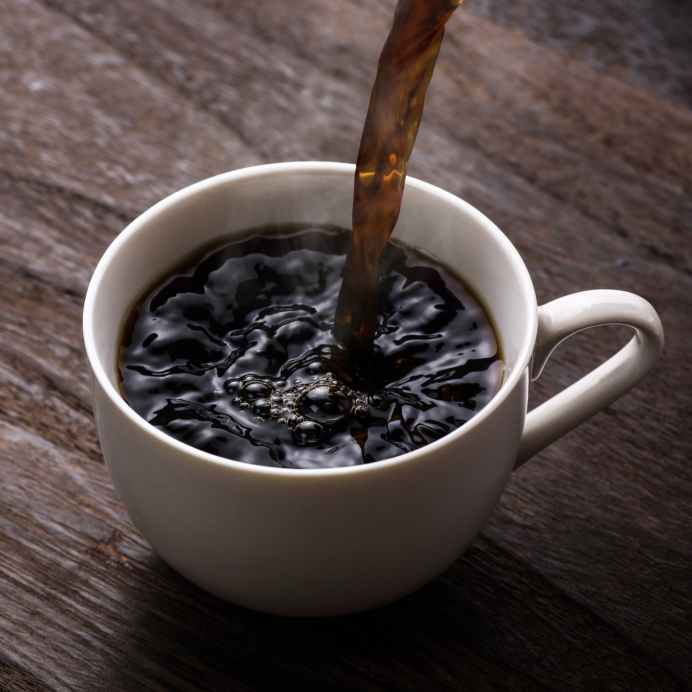 This is a photograph of Hot coffee