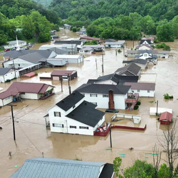 Flood damage in eastern Kentucky