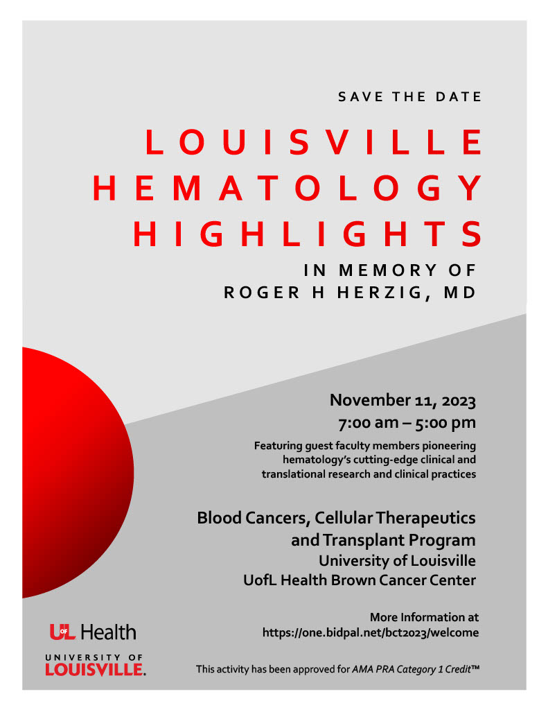 2023 Hematology Symposium Save the Date Flyer