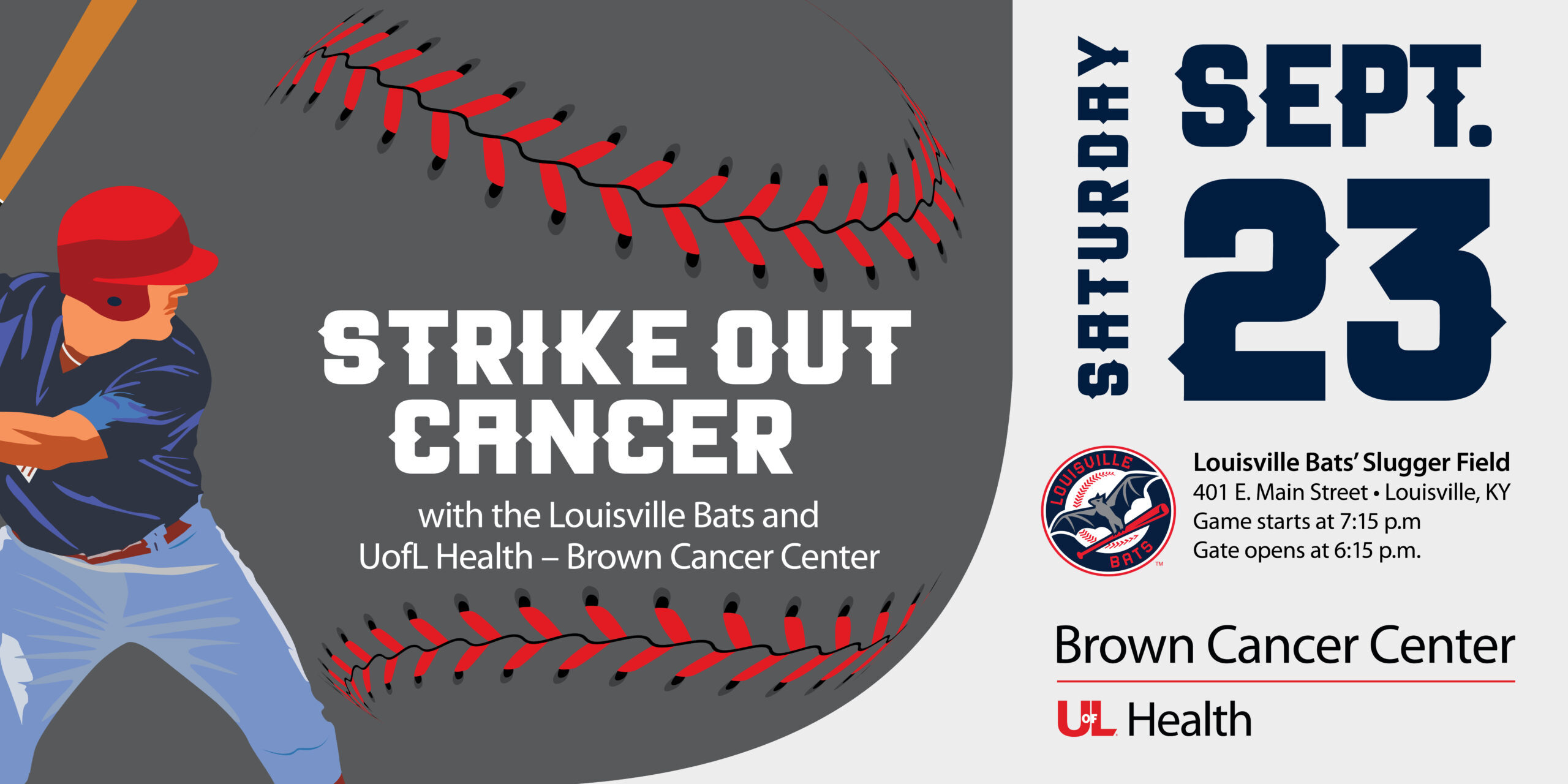 Strike Out Cancer, Bats, Louisville KY