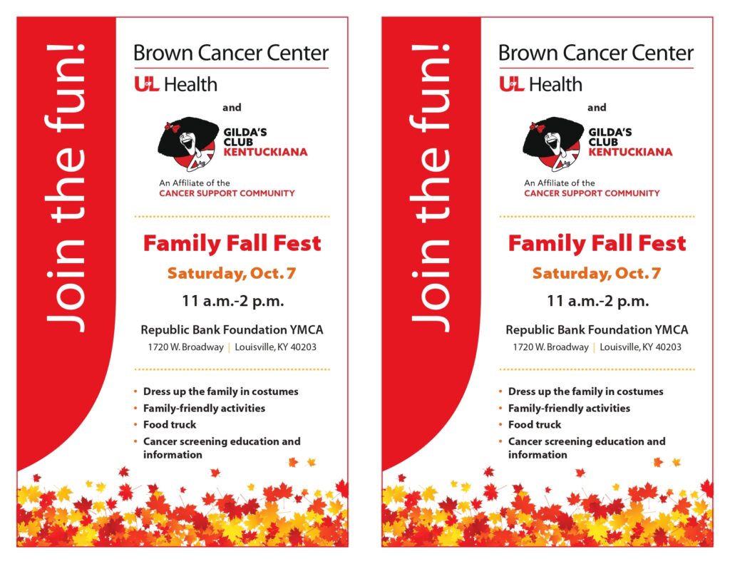 UofL Health – Brown Cancer Center and Gilda's Club Kentuckiana Family Fall Fest 2023