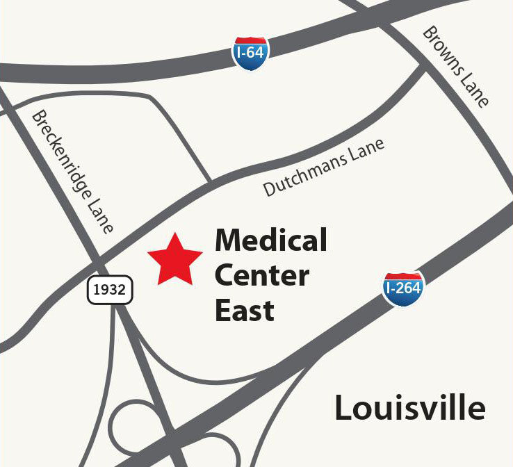 UofL Health – Medical Center East Map