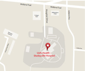 Shelbyville Hospital Map