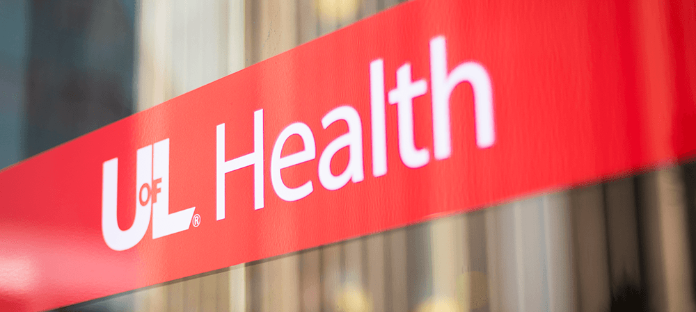 Close-up view of a red banner with 